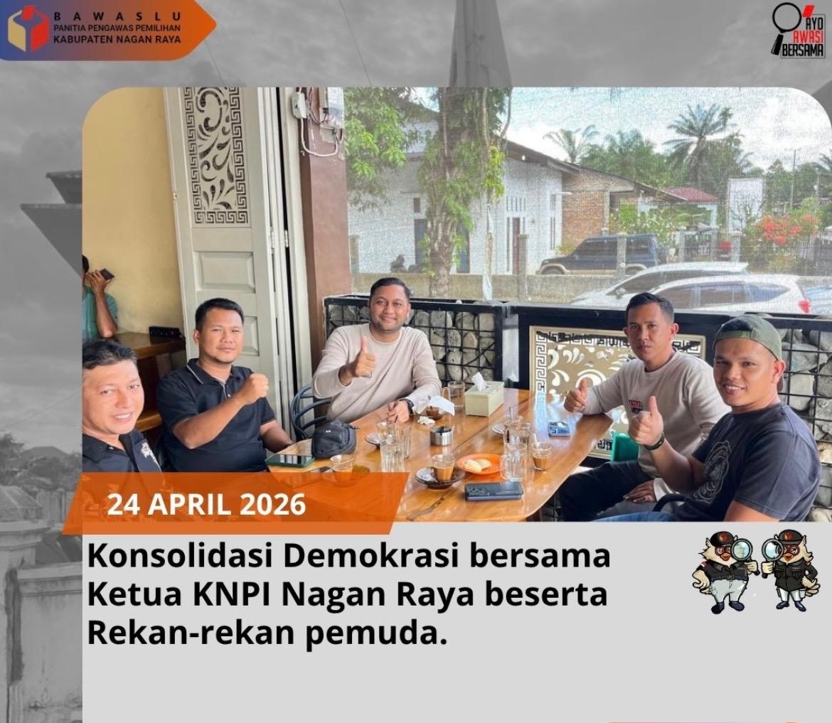 Panwaslih Nagan Raya bersama Pengurus KNPI Kabupaten Nagan Raya 